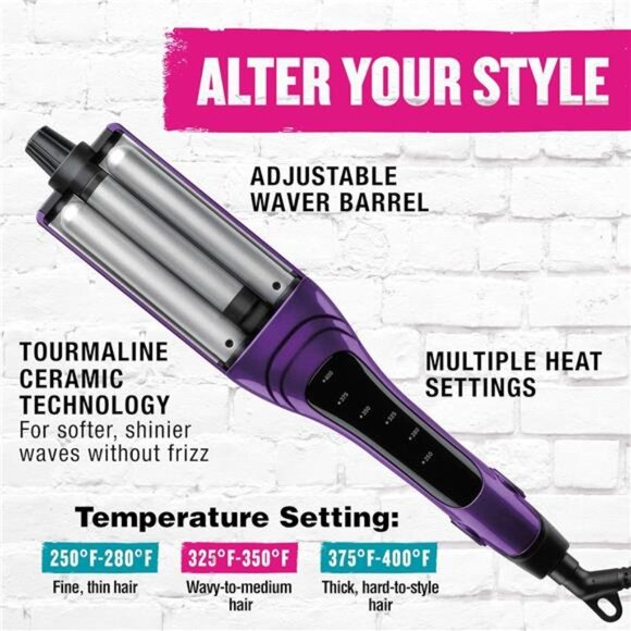 Tourmaline Ceramic Adjustable Hair Waver | Create Different Types of Waves - Picture 6 of 7
